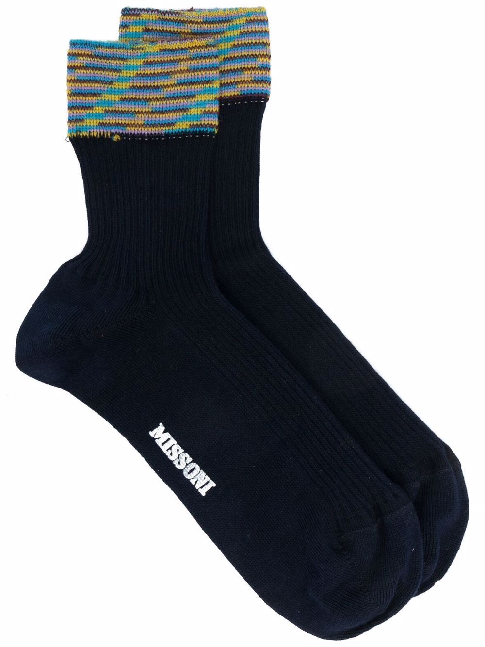 Missoni носки с контрастной отделкой