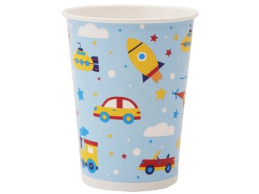 Бумажные стаканы Paterra Транспорт 250ml 25шт 401-875