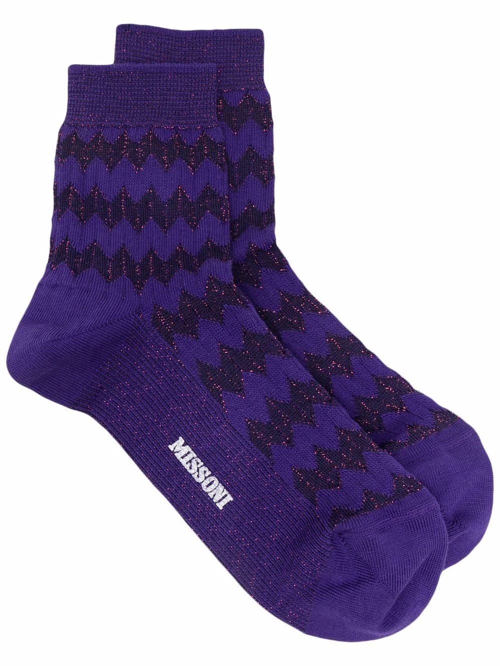 Missoni носки с принтом зигзаг