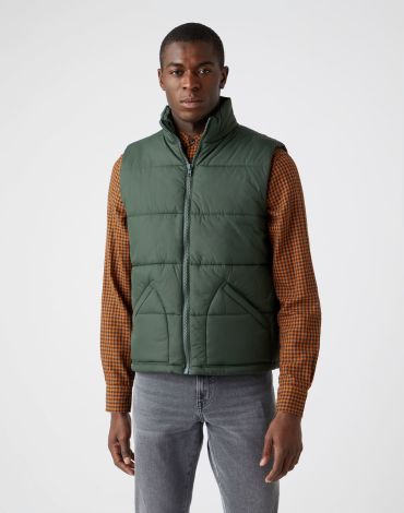 Утепленный жилет мужской Wrangler W4D8WRG08 зеленый XL