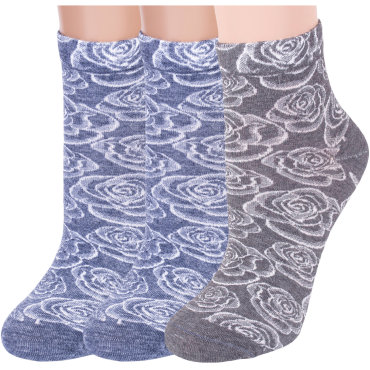 Набор носков RuSocks 3-Ж-1526 разноцветный 23-25 (36-39)
