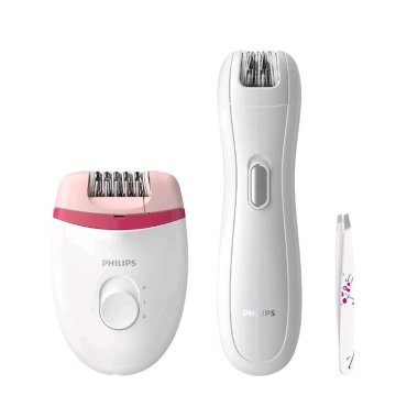 Эпилятор Philips BRP506/00, 20 пинцетов, 2 скорости, +мини-эпилятор, от сети/AA, белый