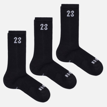 Комплект носков Jordan 3-Pack Essential Crew, цвет чёрный, размер 42-46 EU