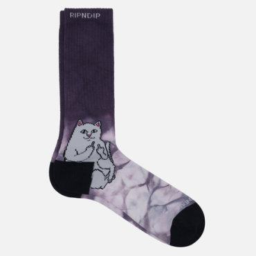 Носки RIPNDIP Lord Nermal, цвет фиолетовый, размер 40-46 EU