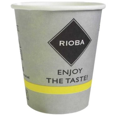 Rioba Стаканы одноразовые бумажные, 200 мл, 50 шт., серый