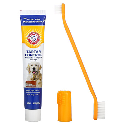 Arm & Hammer Tartar Control, стоматологический набор для собак, говядина, набор из 3 предметов
