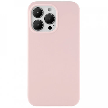 Чехол uBear Touch Case для iPhone 13 Pro Liquid silicone розовый