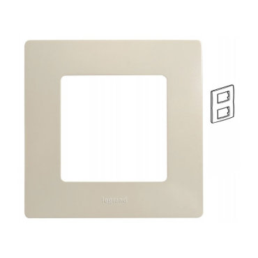 Рамка Legrand Etika Слоновая кость 2 поста 672512