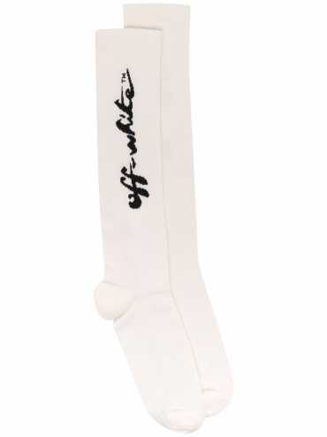 Off-White scrip logo long socks