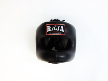 Боксёрский шлем с бампером Raja Boxing Black, Размер L, черный Raja