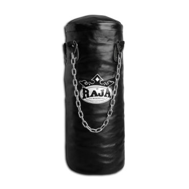 Боксерский мешок Raja Boxing Leather Black 36*150 см, 55 кг Raja