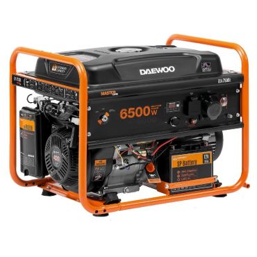 Генератор бензиновый DAEWOO GDA 7500E 6.5/6.0 кВт, счётчик моточасов, разъем ATS
