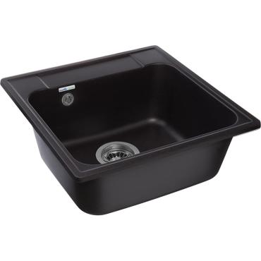Кухонная мойка GranFest Quarz GF-Z48 1 чаша 480*480 черный