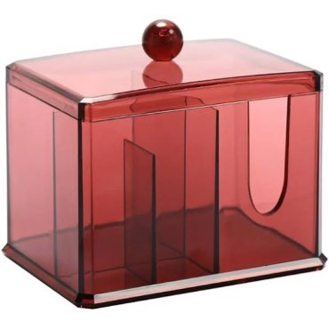 Акриловый контейнер для хранения мелочей Multi-Functional Storage Box QFY-3125, бордовый