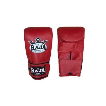 Перчатки снарядные Raja Boxing Leather Red, L, липучка, красный Raja