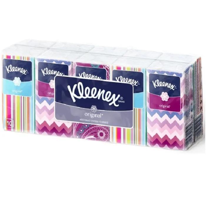 Носовые платочки Kleenex Original, белые, блок, 10шт.