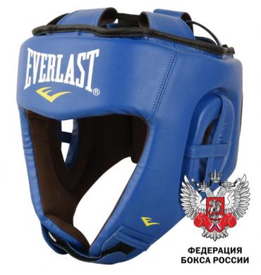 Шлем для любительского бокса Everlast Amateur Competition PU FBR, синий Everlast
