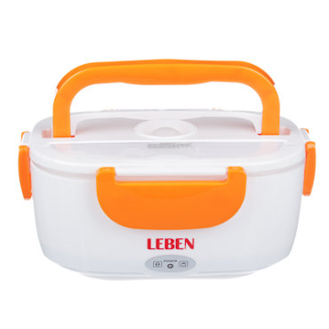 LEBEN Контейнер для еды с подогревом, 220В, пластик, металл, 22,5x16,7x9,5см 288-023