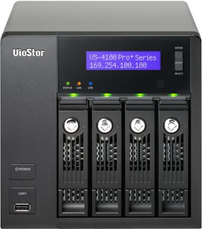 SMB QNAP VS-4112 Pro+ NVR, 12 channels, 4-tray w/o HDD, local monitoring. Intel 2,6 GHz