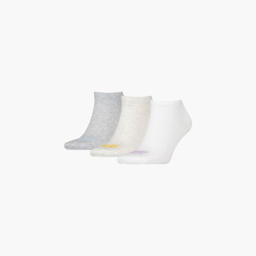 Носки унисекс Levi's Low Cut Batwing Logo 3P Socks разноцветные 39-43 RU