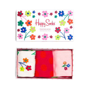 Подарочный набор носков унисекс Happy Socks Happy Socks Flower Gift разноцветный 36-40