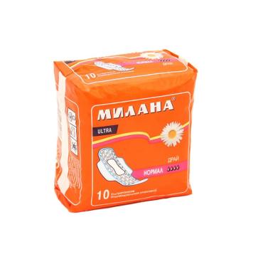 Прокладки милана 10 шт ультра драй нормал