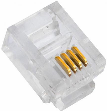 Коннектор RJ-12 6P4C 100шт Proconnect 05-1012-3