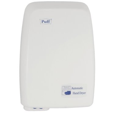 Электросушитель для рук Puff, 120, 1200 Вт, 19 х 12 х 26 см, белый, 1401.334
