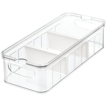 Контейнер для хранения Crisp с 3 отсеками 16.5х38х9.5 см пластиковый
