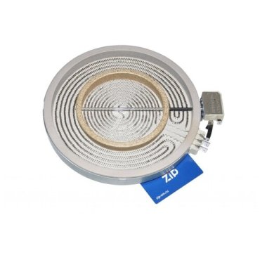 Конфорка электрическая стеклокерамика 2х зонная 2100/700W D=210/120мм, зам. C00339918 481231018895