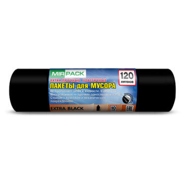 Мешки для мусора 120л Mirpack