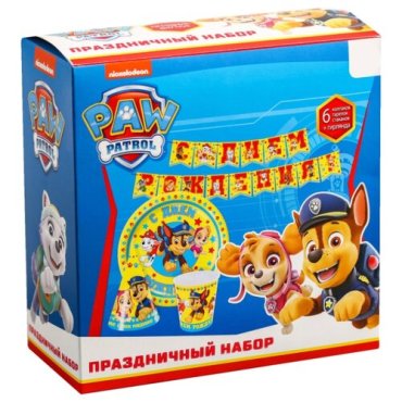 Набор бумажной посуды PAW PATROL