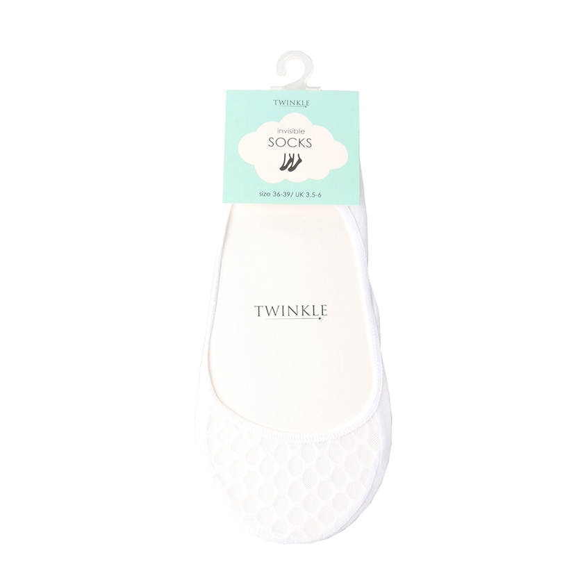 TWINKLE Кружевные следки TWINKLE, цвет: белый, форма 5