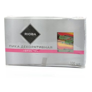RIOBA пика декор фрукты 100ШТ