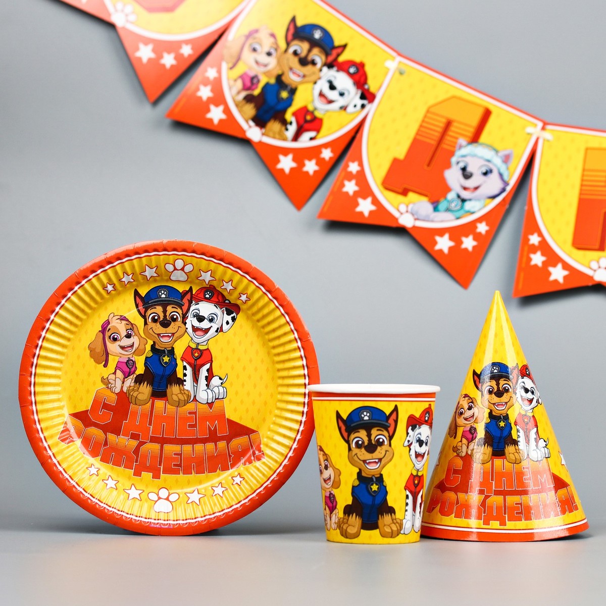 Набор бумажной посуды Paw Patrol