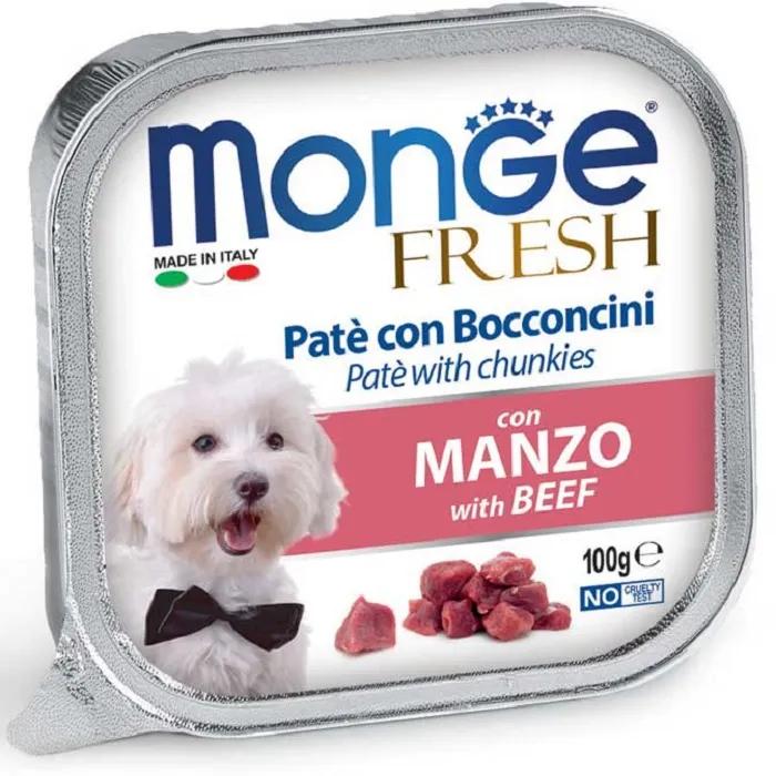 Консервы Monge Dog Fresh "Говядина" для собак, 100гр