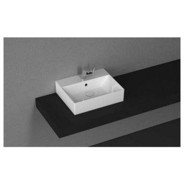 Раковина накладная/подвесная с переливом BATHCO BRUSELAS 50 4105 белый 500x420x135