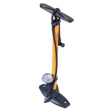 Насос напольный Giyo GF-55P, стальной корпус, макс.давление 160psi, высоко поднятый удобный манометр, реверсивная головка. в торговой упаковке