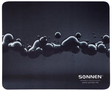 Коврик для мыши Sonnen Drops резина+ткань 22*18*0.3см