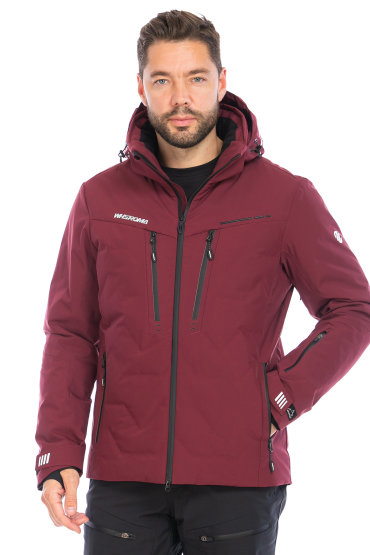 Мужская горнолыжная Куртка WHS Бордовый, 8783364 (60, 5xl)