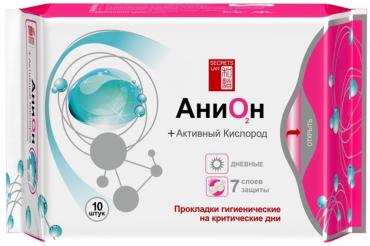 Прокладки секреты лан 10 шт анион+о2
