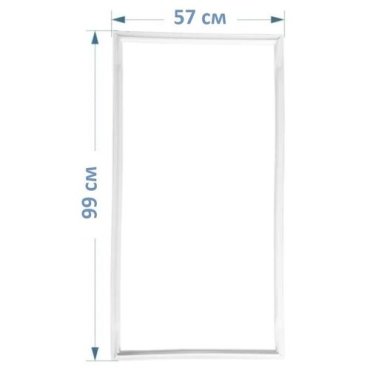 Уплотнитель двери холодильника Zanussi / Занусси ZRB 334 SO (WO), Zanussi ZRB336WO (99 x 57 см) / Резинка на дверь