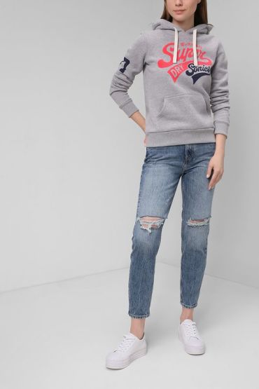 Джинсы с потертостями Calvin Klein Jeans