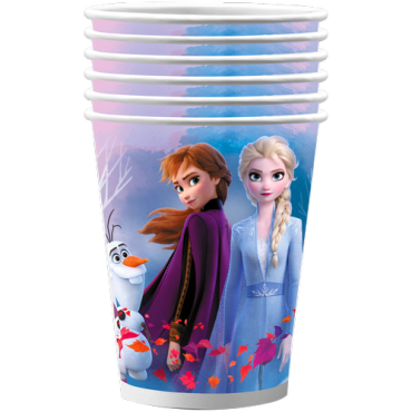 Frozen 2 Холодное сердце 2. Набор одноразовых бумажных стаканов, Эльза и Анна 3, 6 шт*250 мл ND PLAY