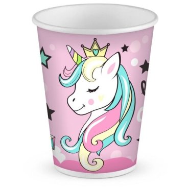 Набор бумажных стаканов ND Play Единорог 250ml 6шт 297184