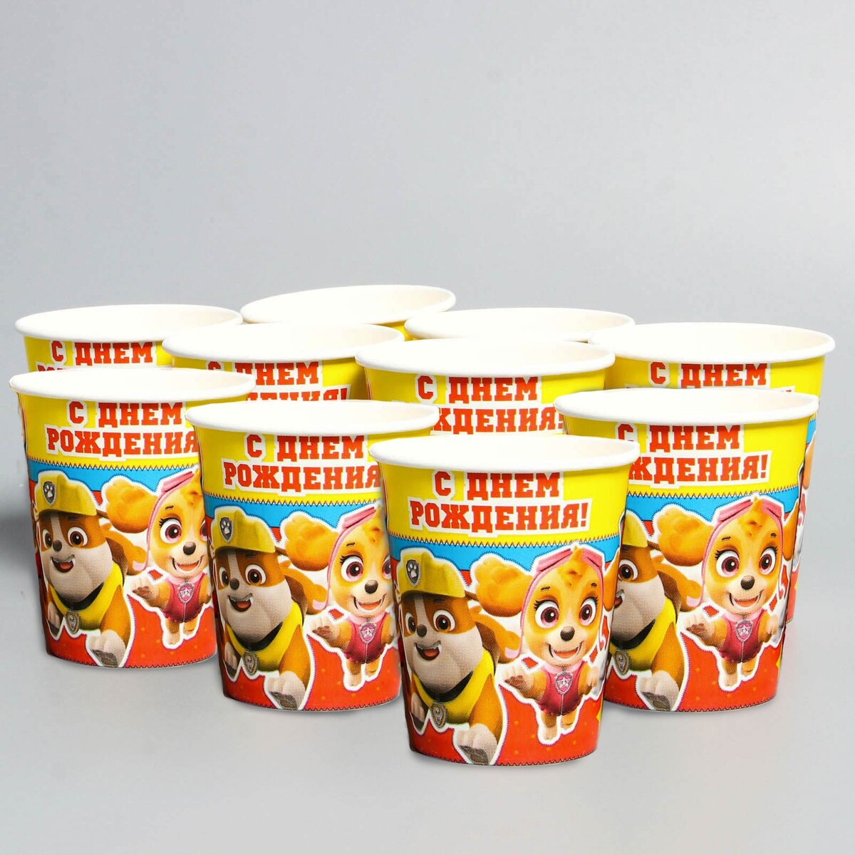 Набор бумажных стаканов Paw Patrol