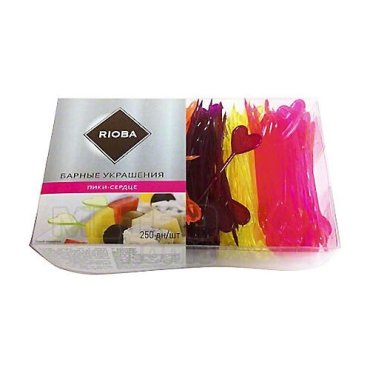 Пика для канапе Rioba сердечки, 8см, 250шт - Abm - METRO PROFESSIONAL