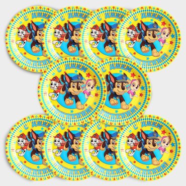 Набор бумажных тарелок Paw Patrol