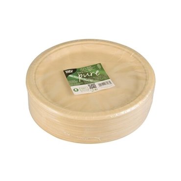Тарелка PAPSTAR D260 мм ЭКО тростник кремовая 1уп/50шт