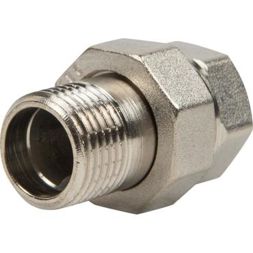 Сгон прямой Valtec, американка, внутренняя-наружная резьба, 1/2